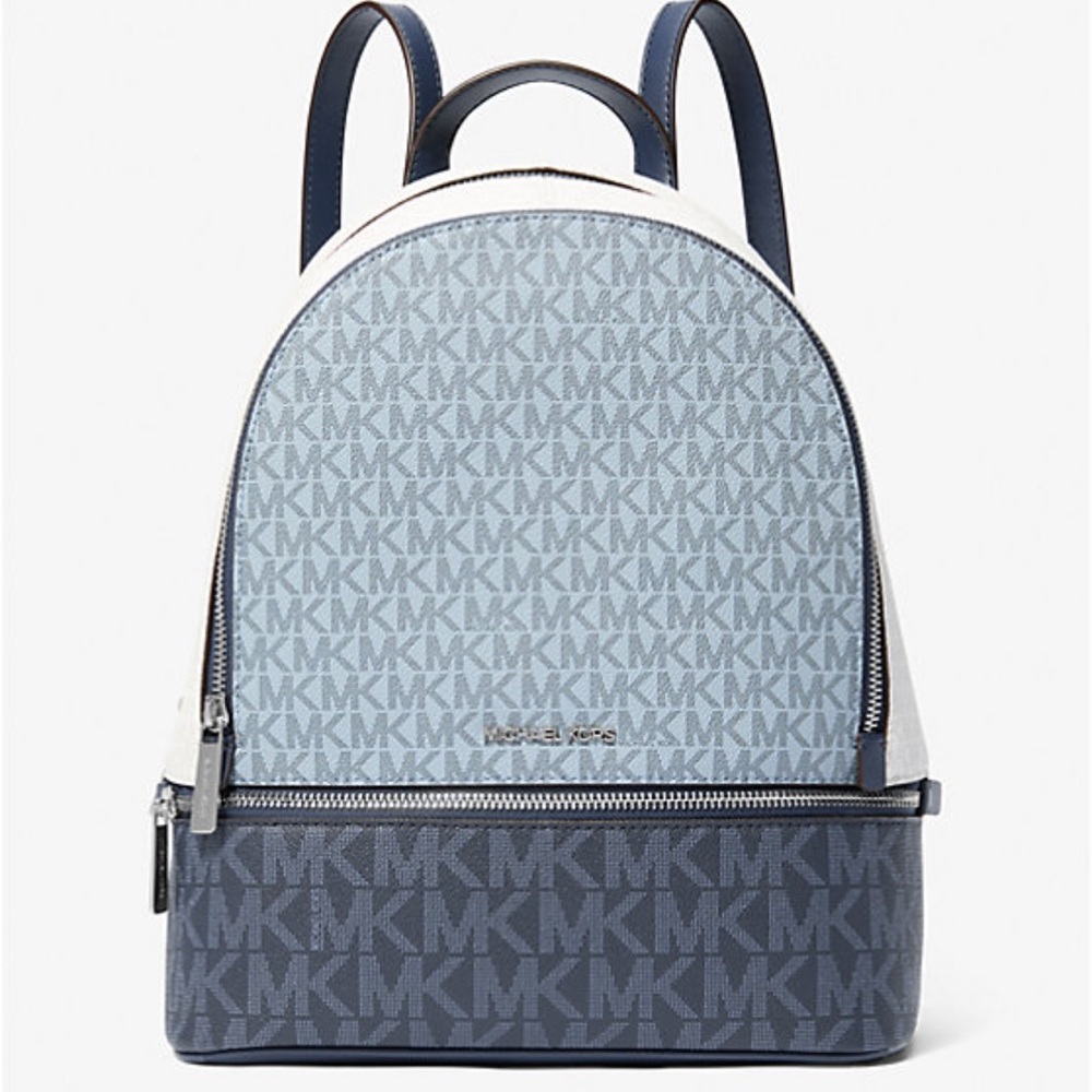 MICHAEL KORS Rhea Med Zip Color-Block Signature Logo Backpack
ADMIRL MULTI
NWT - Picture 4 of 16